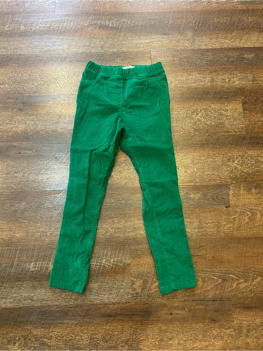 Mini Boden Green Corduroy Stretch Leggings 9-10